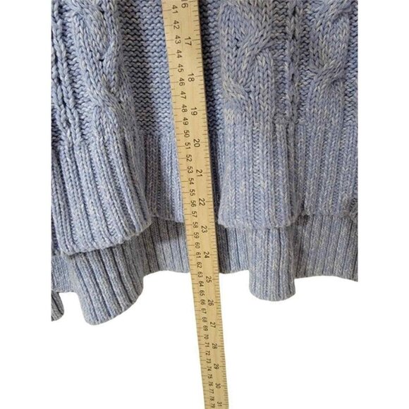 M&S collection sweater Womens size xl baby blue‎ cotton blend heavy and warm - Picture 5 of 6